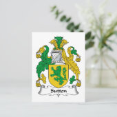 Carte Postale Crest de la famille Sutton (Debout devant)