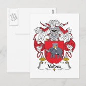 Carte Postale Crest de la famille Valdez (Devant / Derrière)