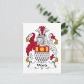 Carte Postale Crest de la famille Watts (Debout devant)