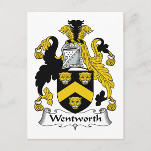 Carte Postale Crest de la famille Wentworth