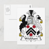 Carte Postale Crest de la famille Wickham (Devant / Derrière)