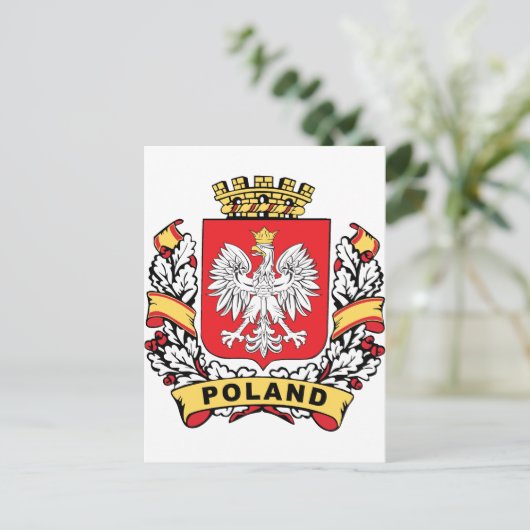 Carte Postale Crest de Pologne (Debout devant)