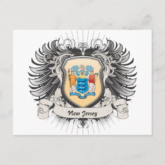 Carte Postale Crest du New Jersey (Devant)