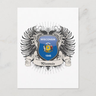 Carte Postale Crest du Wisconsin