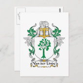 Carte Postale Crest familial Van der Linde (Devant / Derrière)
