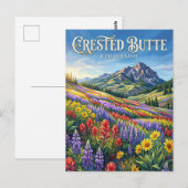 Carte Postale Crested Butte Colorado (Devant / Derrière)