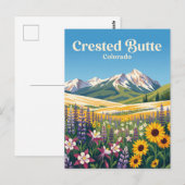 Carte Postale Crested Butte États-Unis (Devant / Derrière)