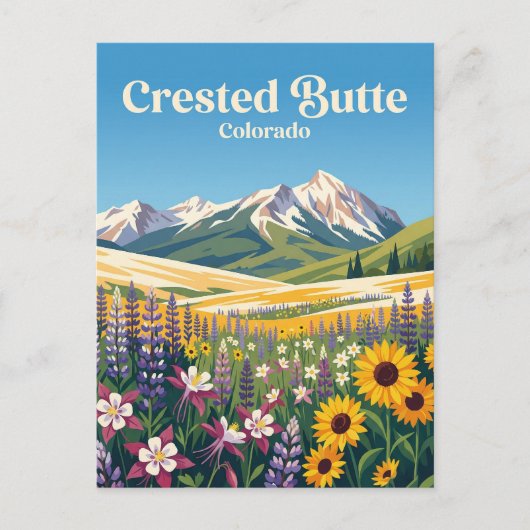 Carte Postale Crested Butte États-Unis (Devant)
