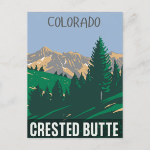 Carte Postale Crested Butte montagnes rocheuses colorado
