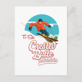 Carte Postale Crested Butte pour skier (Devant)