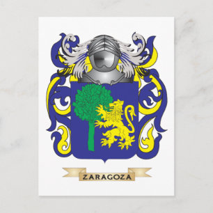 Carte Postale Crête de la famille de Saragosse (armoiries)