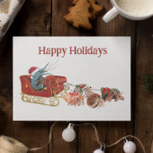 Carte Postale Crète de Noël Hermite Crabe Crustaceancore traînea