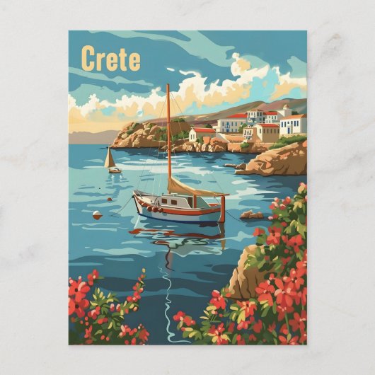 Carte Postale Crète Grèce Vintage (Devant)