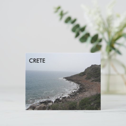 Carte Postale Crète le long de la mer Méditerranée (Debout devant)