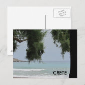 Carte Postale Crète le long de la mer Méditerranée (Devant / Derrière)