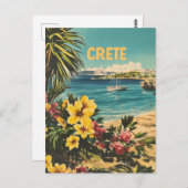Carte Postale Crète vintage (Devant / Derrière)