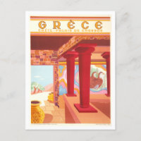 Crète vintage, Grèce, affiche Voyage