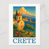 Carte Postale Crète vintage Grèce Île d'artisanat Voyage (Devant)