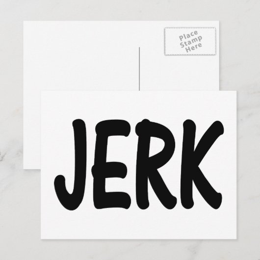 Carte Postale Crétin (Devant / Derrière)