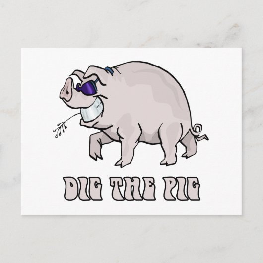 Carte Postale Creuser le cochon (Devant)