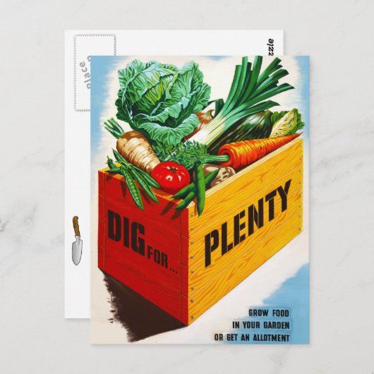 Carte Postale Creuser pour beaucoup (Devant / Derrière)