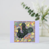 Carte Postale Crevecteurs et fleurs (Debout devant)