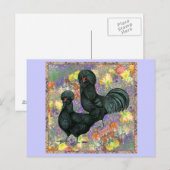 Carte Postale Crevecteurs et fleurs (Devant / Derrière)