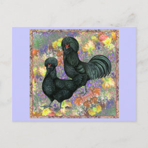 Carte Postale Crevecteurs et fleurs