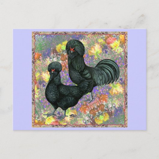 Carte Postale Crevecteurs et fleurs (Devant)
