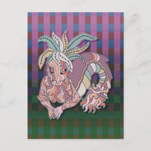 Carte Postale Crevette Mandrake (Devant)