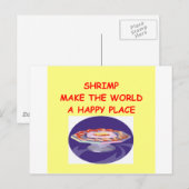 Carte Postale crevettes (Devant / Derrière)
