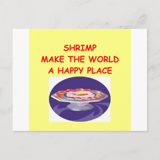 Carte Postale crevettes (Devant)