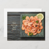 Carte Postale Crevettes (Devant / Derrière)