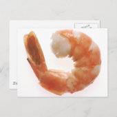 Carte Postale Crevettes cuites (Devant / Derrière)