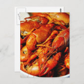 Carte Postale Crevettes de langouste (Devant / Derrière)