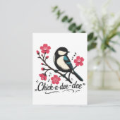 Carte Postale cri de mésange dé-dé-dé (Debout devant)