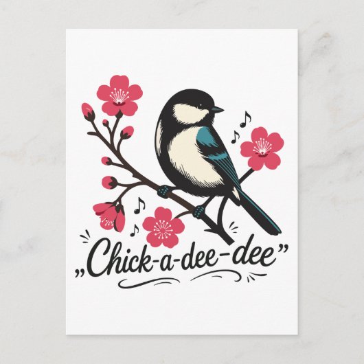 Carte Postale cri de mésange dé-dé-dé (Devant)