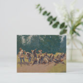 Carte Postale Cri de Shrapnel à San Juan Hill (Debout devant)