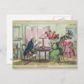 Carte Postale Cribbage, publié par Thomas McLean, Londres (colo (Devant / Derrière)