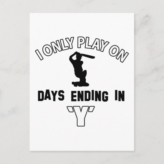 Carte Postale cricket (Devant)