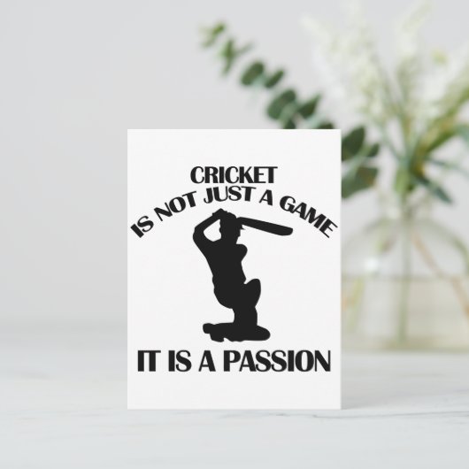CARTE POSTALE CRICKET (Debout devant)