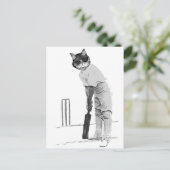 Carte Postale cricket à chat vintage (Debout devant)