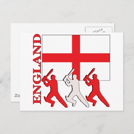 Carte Postale Cricket Angleterre (Devant / Derrière)