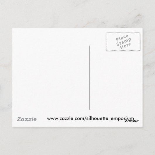 Carte Postale Cricket blanc (Dos)