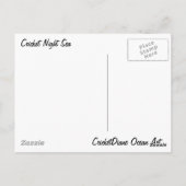 Carte Postale "Cricket Night Sea" CricketDiane Ocean Art (Dos)