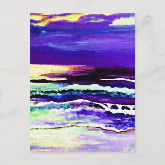 Carte Postale "Cricket Night Sea" CricketDiane Ocean Art (Devant)