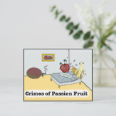 Carte Postale Crimes de passion Fruit Zazzle (Debout devant)
