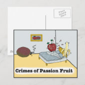 Carte Postale Crimes de passion Fruit Zazzle (Devant / Derrière)