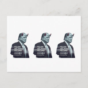 Carte Postale Criminel aidant les criminels à s'évader de prison