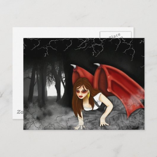 Carte Postale Crimson Wings (Devant / Derrière)